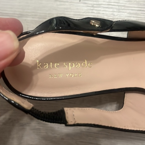 Kate Spade Shiloh patent leather slingback kitten heels size 8 - Picture 5 of 7